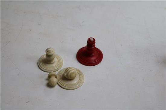 Two 19th century ivory chess sets